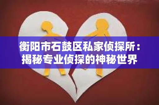 衡阳市石鼓区私家侦探所：揭秘专业侦探的神秘世界
