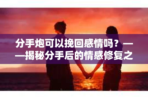 分手炮可以挽回感情吗？——揭秘分手后的情感修复之道