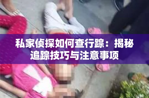 私家侦探如何查行踪：揭秘追踪技巧与注意事项