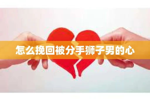 怎么挽回被分手狮子男的心