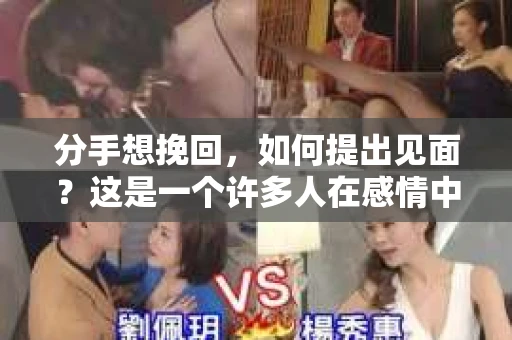 分手想挽回，如何提出见面？这是一个许多人在感情中都会遇到的问题。面对分手后的复杂情绪，如何巧妙地提出见面，可能是挽回感情的关键一步。本文将为你提供一些建议，帮助你顺利提出见面，为可能的复合创造机会