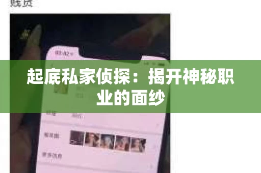 起底私家侦探：揭开神秘职业的面纱