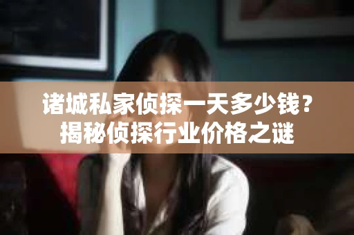 诸城私家侦探一天多少钱？揭秘侦探行业价格之谜